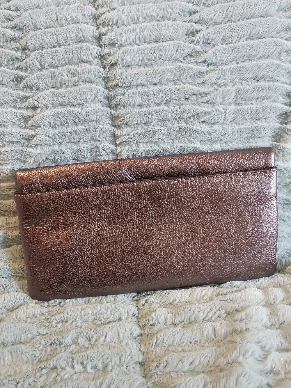 Michael Kors Leather Foldover Clutch